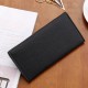 Women Litchi Pattern Solid Color Card Slot Wallet Bag Purse Handbag For Smartphone iPhone Samsung