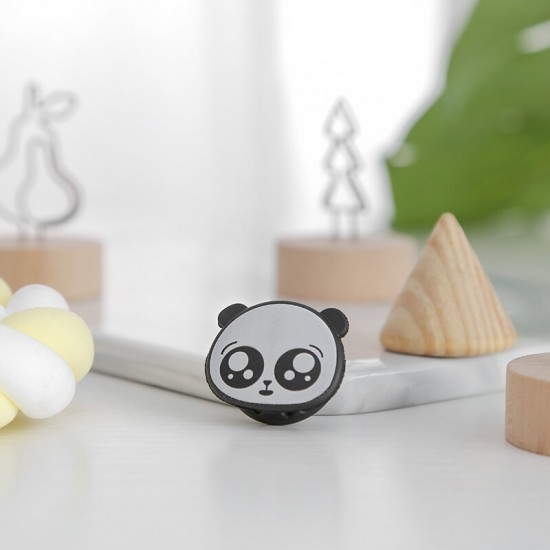 2Pcs Cute Mini Panda Pattern Multi-function Two-way Winding Desktop Tidy Management Cable Organizer Winder