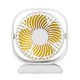 Summer Portable USB Power Desktop Fan 4-Blade Wide Area 360° Multi-Angle Natural Wind Low Noise Macbook Computer Cooler