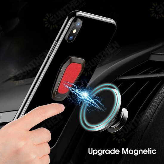 Ultra-Thin 360° Rotation Support Magnetic Metal Mobile Phone Finger Ring Holder Stand