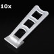 10 Pair Photo Frame Bracket Stand Support Trapezoidal for Crystal Glass