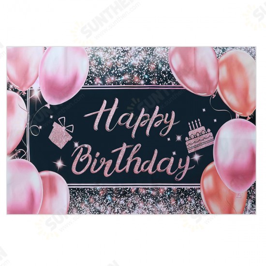 3 Sizes Happy Birthday Backdrop Banner Photography Background Studio Prop Decoration Party Poster