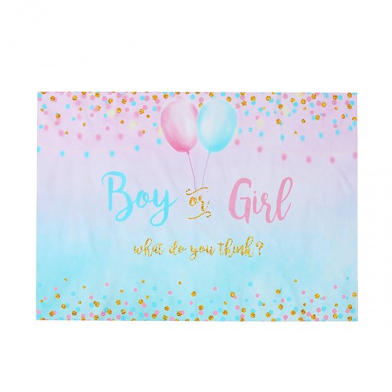 3x5FT 5x7FT 6x8FT Vinyl Boy or Girl Reveal Photography Backdrop Background Studio Prop