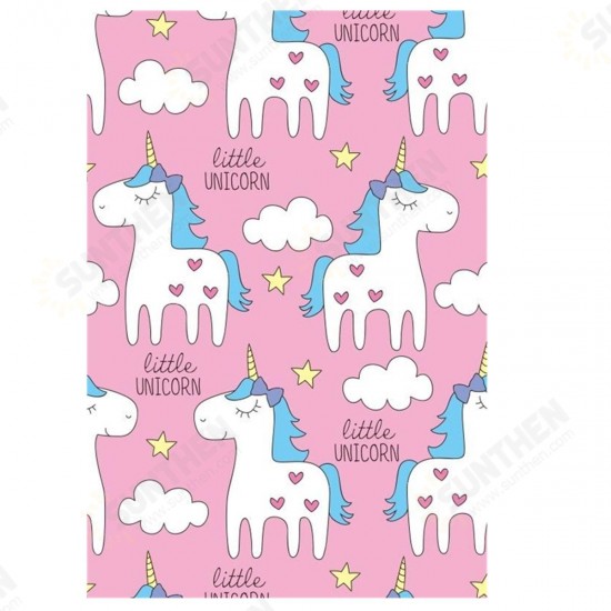 3x5FT Cartoon Pink Unicorn Cloud Photography Backdrop Studio Prop Background