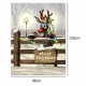 3x5FT Silk Christmas Deer Light Thin Photography Studio Backdrop Photo Background Party Props