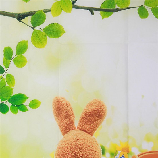 3x5FT Vinyl Bunny Fairy Tale Photography Backdrop Background Studio Prop