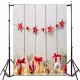 3x5ft Vinyl Christmas Gift Wood Floor Balloon Backdrop Photography Background Studio Prop