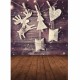 5 x 7 FT Christmas Theme Christmas Gift Elk Wood Board Photo Vinyl Background