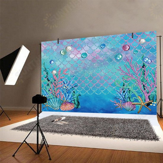 5x3FT 7x5FT 9x6FT Marine Coral Photography Backdrop Background Studio Prop - 0.9x1.5m