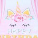 5x3FT Pink Curtain Unicorn Birthday Theme Photography Backdrop Studio Prop Background