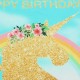 5x3ft 7x5ft Golden Unicorn Rainbow Photography Backdrop Studio Prop Background