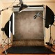 5x7FT Brown Wall Wooden Floor Photography Backdrop Photo Background