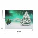 5x7FT Chrismas Tree Snow Vinyl Backdrop Photography Prop Studio Photo Background