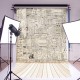 5x7FT Paper Wall Wood Floor Photography Backdrops Studio Photo Props Background