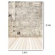 5x7FT Paper Wall Wood Floor Photography Backdrops Studio Photo Props Background