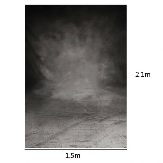 5x7FT Vintage Tie dye Grey Black Cloud Photography Studio Backdrop Background Prop