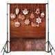 5x7FT Vinyl Christmas Wood Floor Wall Photography Backdrop Background Studio Prop