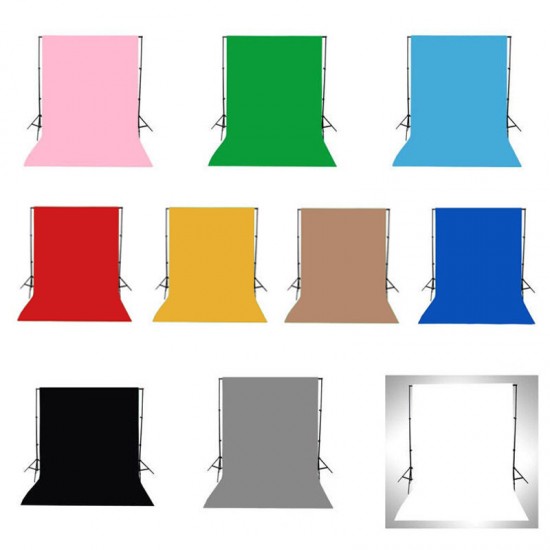 5x7FT Vinyl White Green Black Blue Yellow Pink Red Grey Brown Pure Color Photo Background Photography Studio Backdrop Studio Prop