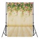 5x7ft Flower Wooden Floor Party Background Backdrop Photography Studio Prop