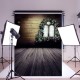 5x7ft Vinyl Valentine's Day Rose Wood Floor Window Photography Background Backdrop