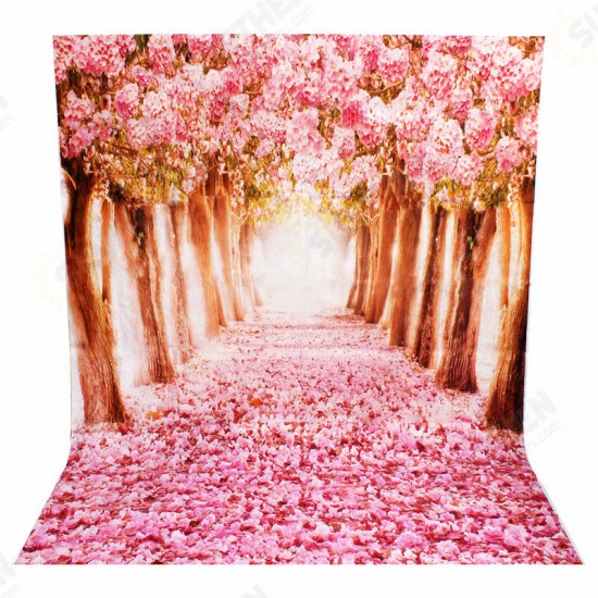 7X5FT Beautiful Flower Street Studio Vinyl Photography Backdrop Background