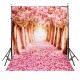 7X5FT Beautiful Flower Street Studio Vinyl Photography Backdrop Background