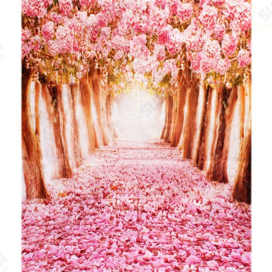 7X5FT Beautiful Flower Street Studio Vinyl Photography Backdrop Background