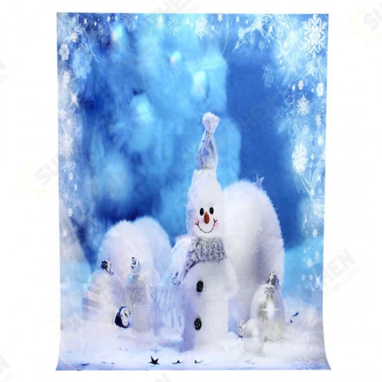 7x5ft 2.1x1.5m Fantasy Snowman Christmas Theme Photography Studio Prop Background Backdrop