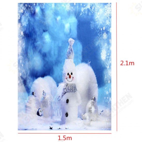 7x5ft 2.1x1.5m Fantasy Snowman Christmas Theme Photography Studio Prop Background Backdrop