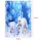 7x5ft 2.1x1.5m Fantasy Snowman Christmas Theme Photography Studio Prop Background Backdrop