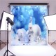 7x5ft 2.1x1.5m Fantasy Snowman Christmas Theme Photography Studio Prop Background Backdrop