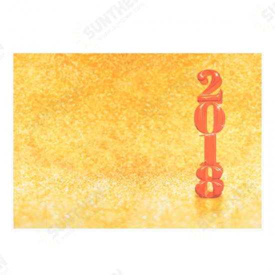 7x5ft New Year Golden Bright Stars Photography Backdrop Studio Prop Background