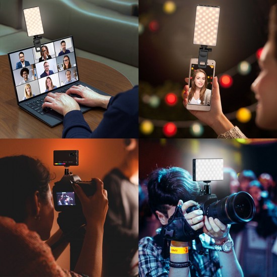 RGB LED Light with Tripod 20 Modes Video Camera Lighting Photography Lamp 2500-9000K for Vlog Fill Light For Live Stream YouTube