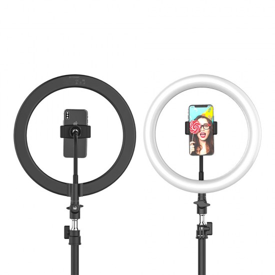BW-SL2 10 Inch USB LED Ring Light Selfie Tripod for VK Tiktok Youtube Live Makeup with 160cm Stand
