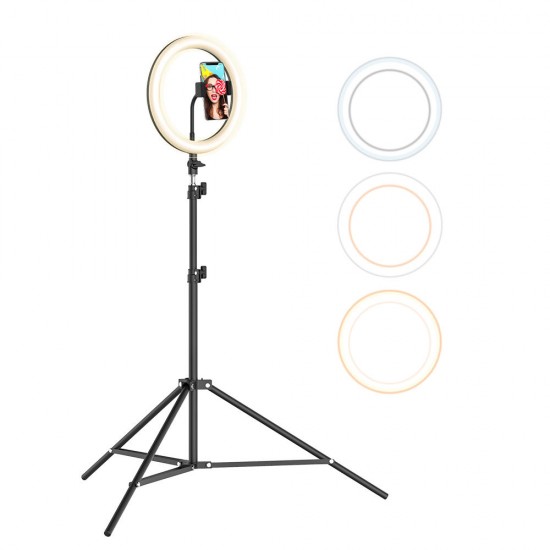 BW-SL2 10 Inch USB LED Ring Light Selfie Tripod for VK Tiktok Youtube Live Makeup with 160cm Stand