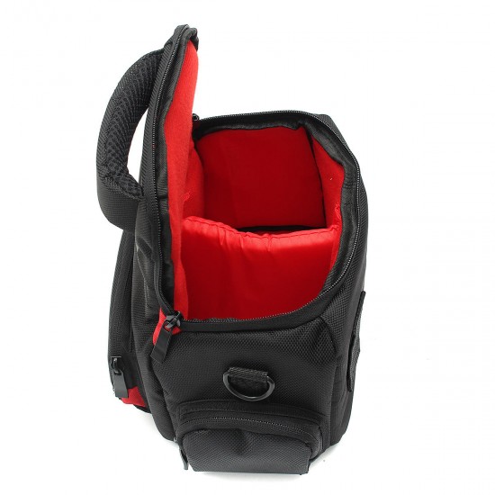 Camera Storage Travel Carry Bag with Rain Cover Strap for DSLR SLR Camera Camera Lens Flash