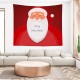 Christmas Hanging Cloth Custom Red Santa Claus Bedside Background Cloth Wall Bedside Decoration Tapestry Photography Backdrop