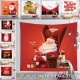 Christmas Hanging Cloth Custom Red Santa Claus Bedside Background Cloth Wall Bedside Decoration Tapestry Photography Backdrop