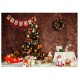 Christmas Tree Photography Background Vinyl Cloth Studio Background Cloth Home Party Decoration Props