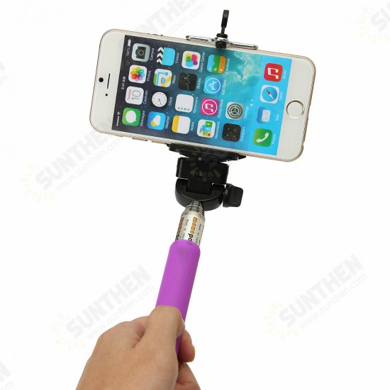 Extendable Handheld Selfie Stick Monopod with Clip for Smartphone