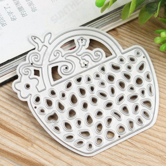 Flower Basket Metal DIY Cutting Dies Stencil Scrapbook Album Paper Card Embossing Craft Gift