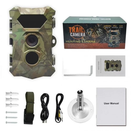 H903 IP66 Waterproof 12MP 1080P HD IR Night Version Wildlife Trail Track Hunting Camera