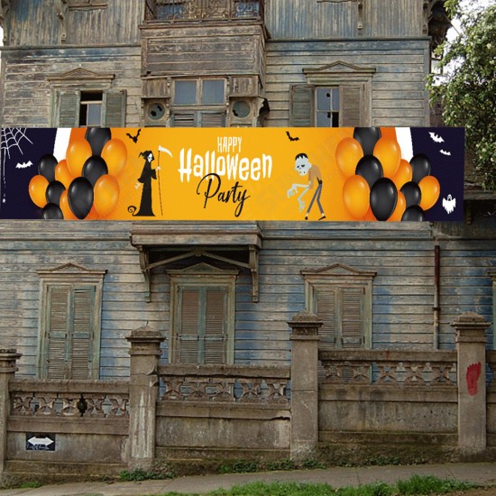 Halloween Decoration Banner Photography Backdrop Photo Background House Apartment Halloween Party Decoration Banner