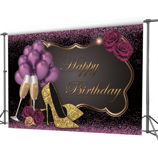 Happy Birthday Party Photo Photography Backdrop Cloth Studio Background Home Decoration Props