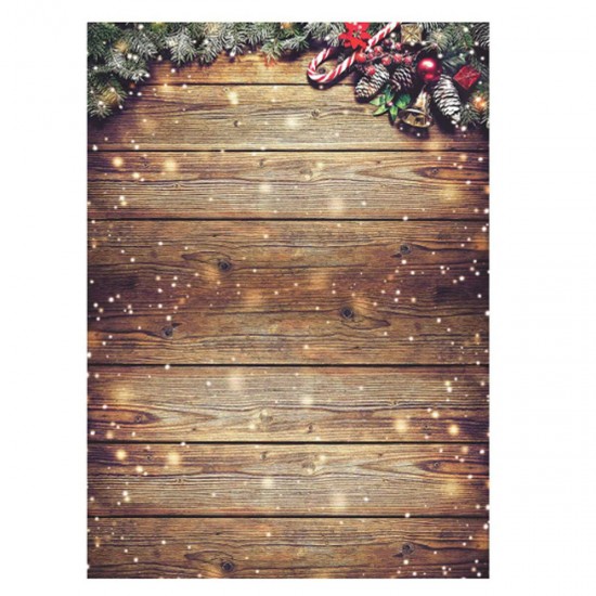 Horizontal Vertical Christmas Photography Backdrop Snowflake Glitter Wood Wall Photo Background Studio Home Party Decor Props