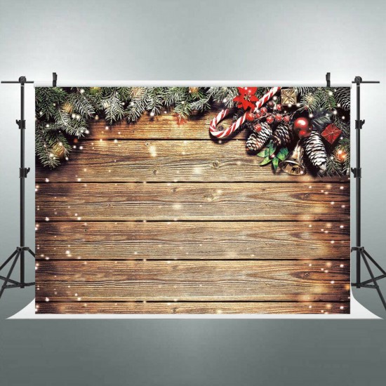 Horizontal Vertical Christmas Photography Backdrop Snowflake Glitter Wood Wall Photo Background Studio Home Party Decor Props