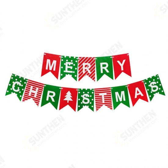 New Year Christmas Balloons Christmas Flags Christmas Letter Banner Santa Claus Spiral Photograph Props