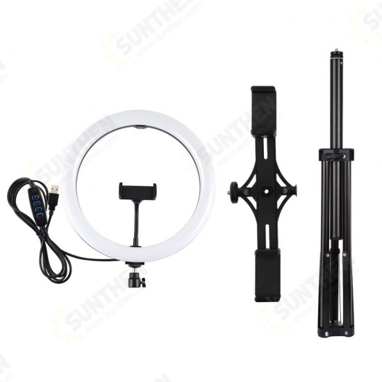 PKT3066B 10.2 Inch Dimmable LED Selfie Video Ring Light with PU457B Tripod for Youtube Tik Tok Live Streaming