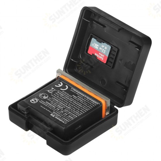 PU339 Hard Plastic Battery Case TF Memory Card Slot Protective Storage Box Stocker for DJI Osmo Action