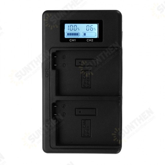 Palo LP-E8-C USB Rechargeable Battery Charger Mobile Phone Power Bank for Canon LP-E8 DSLR Camera Battery with LED Indicator